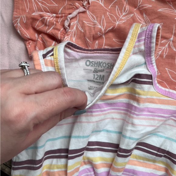 🌻3/25$ Set of 3 baby girl summer tops 12 months - Picture 3 of 4